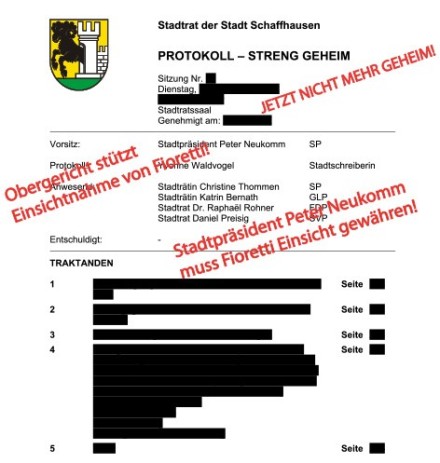 Bild XX Protokoll Stadtrat Schaffhausen 04