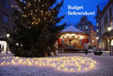 Froni im Schnee Budget Referendum