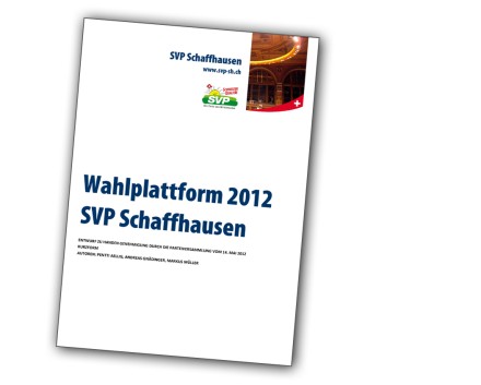 WahlplattformSVP SH2012Cover3